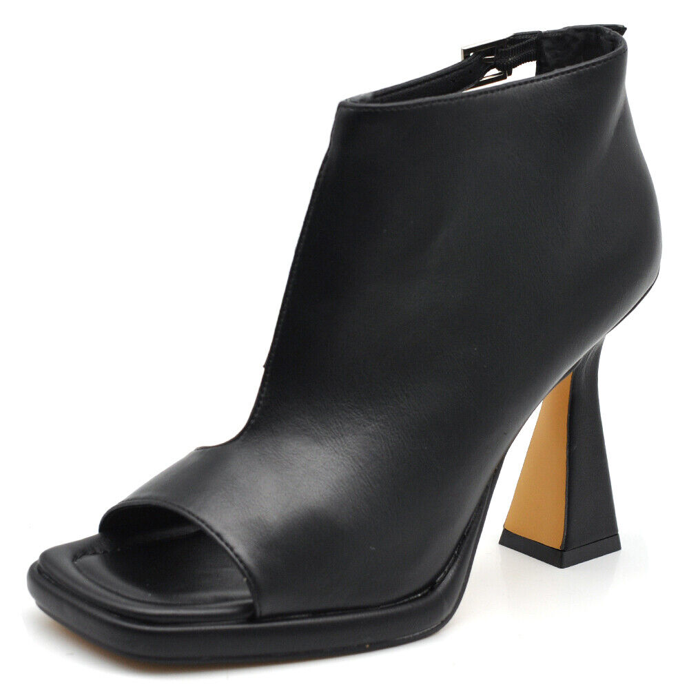 Scarpe Tronchetti Sandali Da Donna Con Tacco A Rocchetto Cerimonia Spuntati S669 MP2642-4