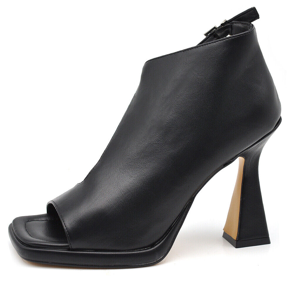 Scarpe Tronchetti Sandali Da Donna Con Tacco A Rocchetto Cerimonia Spuntati S669 MP2642-4