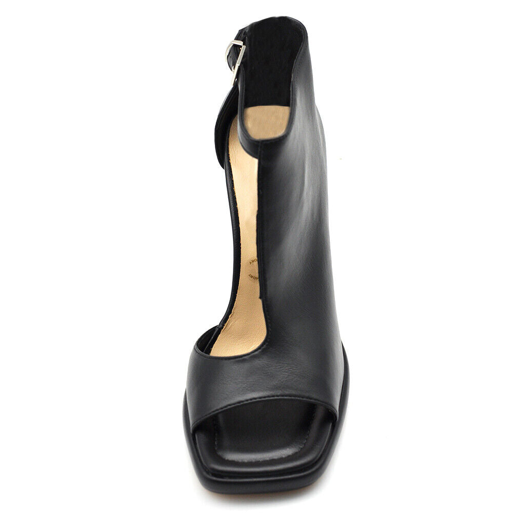 Scarpe Tronchetti Sandali Da Donna Con Tacco A Rocchetto Cerimonia Spuntati S669 MP2642-4