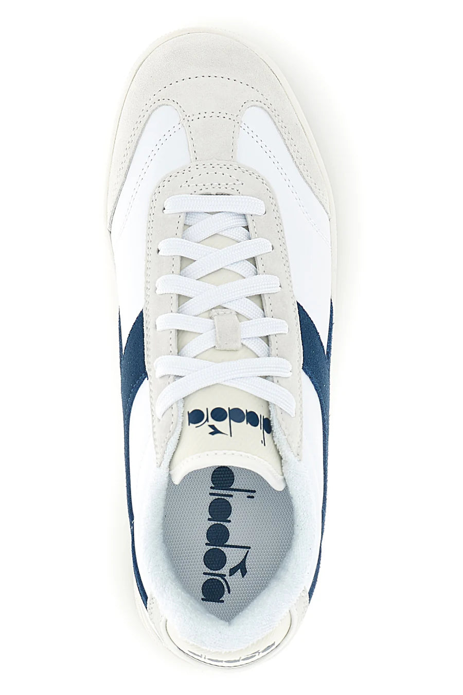 Sneakers bianco blu con lacci Diadora Kick SL