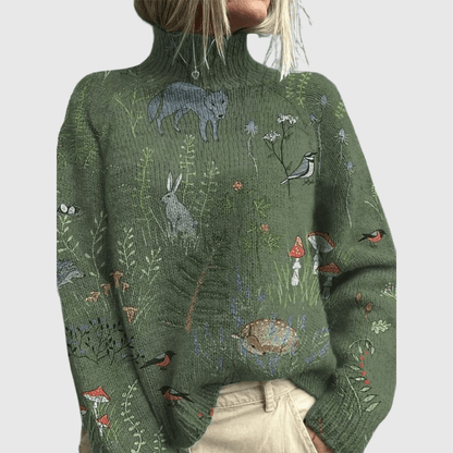Eris - Maglione a Collo Alto Caldo ed Elegante