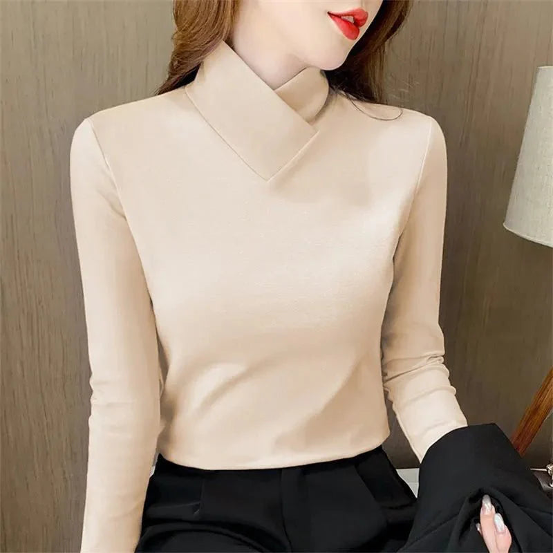 Liora | T-shirt collo alto chic