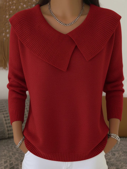 Lucia | Maglia Calda con Colletto Morbido