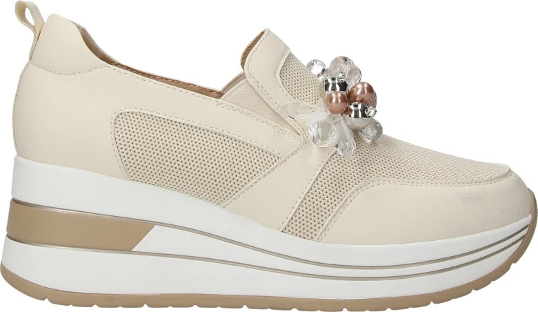 Sneaker con zeppa gioiello