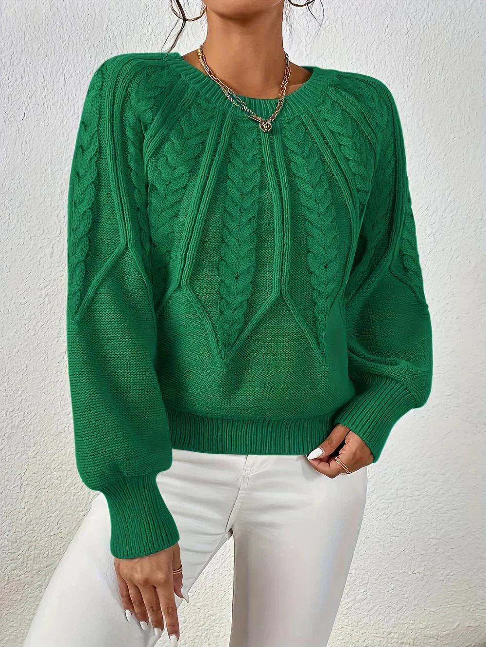 Rita | Maglia Elegante con Motivo Intrecciato