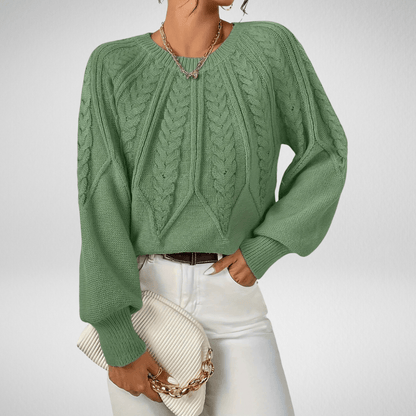 Rita | Maglia Elegante con Motivo Intrecciato